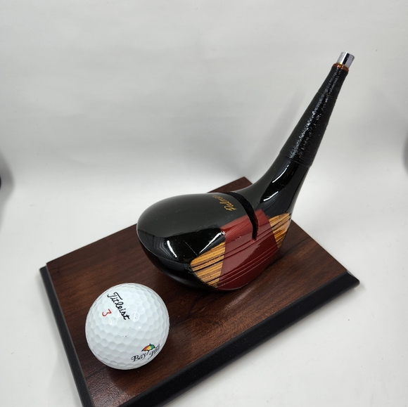 Vintage Arnold PALMER Golf Club Business Card Holder Titleist Ball Office Decor - Picture 6 of 15